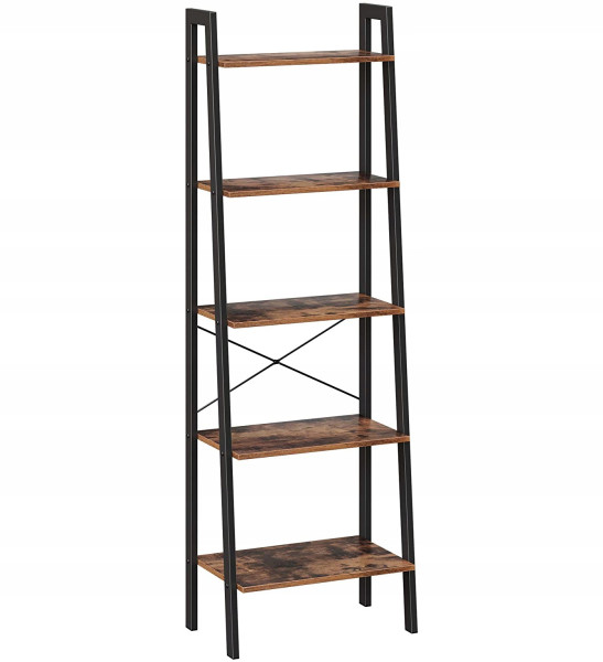 Regał na Książki Półka Drabinka Industrialny Loft Rustykalny 964973