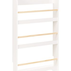 Regał na książki ścienny MDF biały 430239 Regał na książki ścienny MDF biały 430239