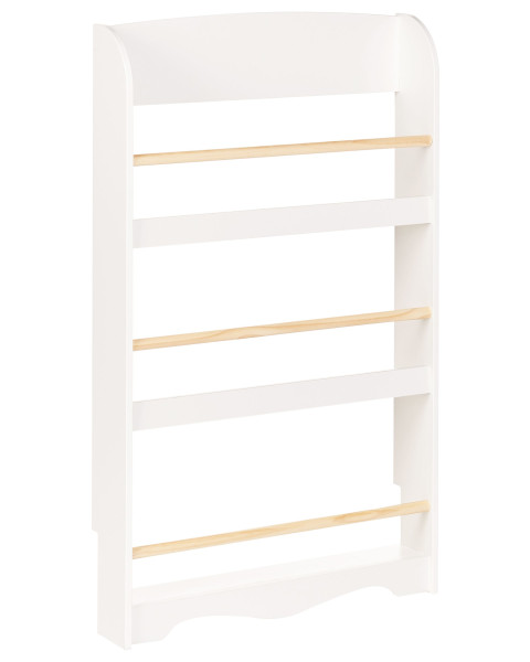 Regał na książki ścienny MDF biały 430239