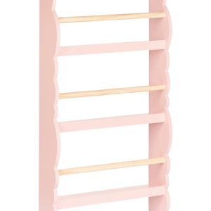 Regał na książki ścienny pastelowy róż 430244 Regał na książki ścienny pastelowy róż 430244