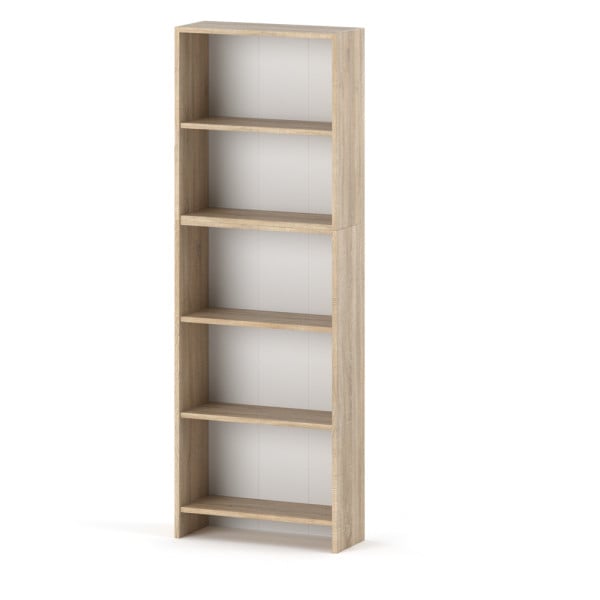 Regał na książki sonoma 60cm półki salon sypialnia biuro 377137
