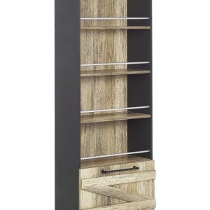 Regał na książki szafka 163cm czarno-brąz 194422 Regał na książki szafka 163cm czarno-brąz 194422