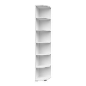 Regał narożny Connect 39 cm z 5 półkami biały 858762 Regał narożny Connect 39 cm z 5 półkami biały 858762