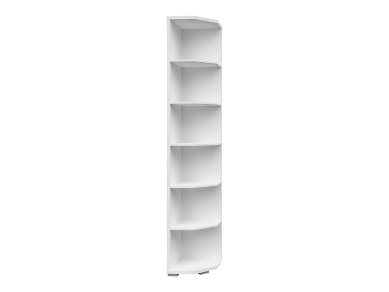 Regał narożny Connect 39 cm z 5 półkami biały 858762