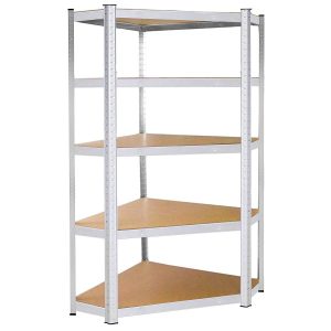 Regał narożny magazynowy 5 półek 180x90x40 cm 875 kg 356973