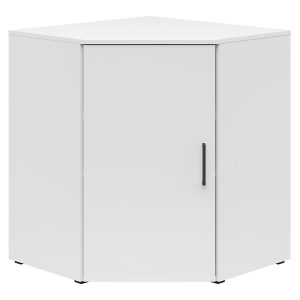 Regał narożny MultiDo 71,5×71,5 cm z drzwiami biały 292827 Regał narożny MultiDo 71,5×71,5 cm z drzwiami biały 292827