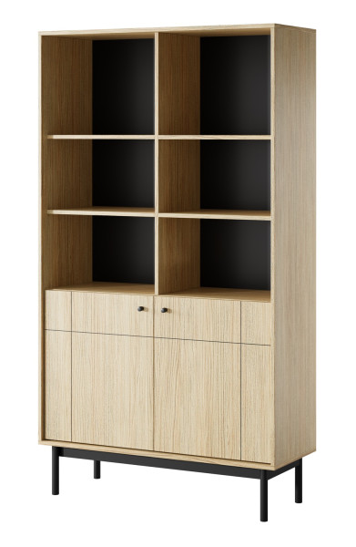 Regał NATURE w stylu japandi do salonu R104 - dąb linea 325531