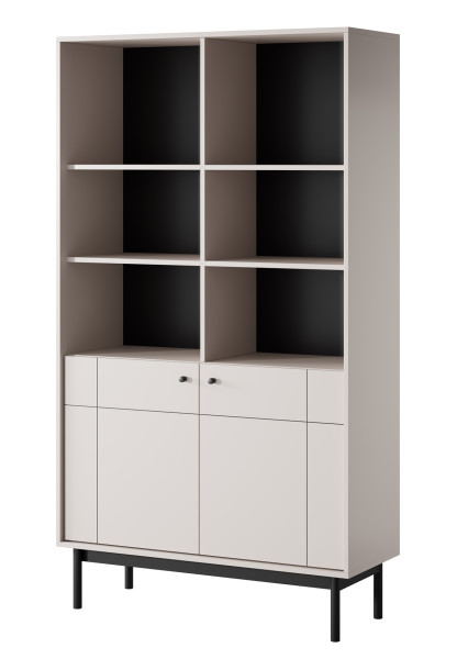 Regał NATURE w stylu japandi do salonu R104 - kaszmir 325529