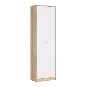 Regał Nepo Plus 60 cm z drzwiami dąb sonoma/biały 29724 Regał Nepo Plus 60 cm z drzwiami dąb sonoma/biały 29724