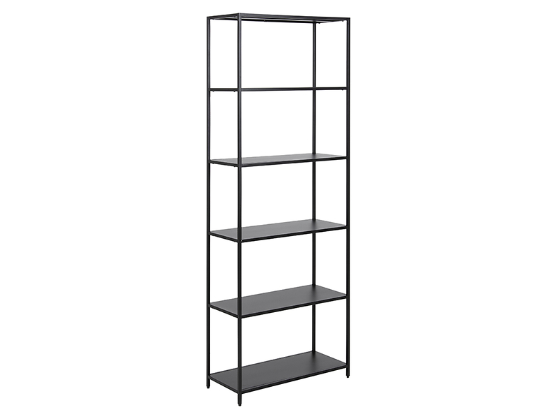 Regał Newcastle 69 cm z półkami czarny 49569