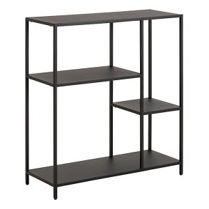 Regał Newcastle 79 cm z półkami czarny 49343 Regał Newcastle 79 cm z półkami czarny 49343