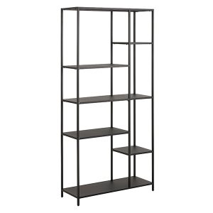 Regał Newcastle 79 cm z półkami czarny 49342 Regał Newcastle 79 cm z półkami czarny 49342