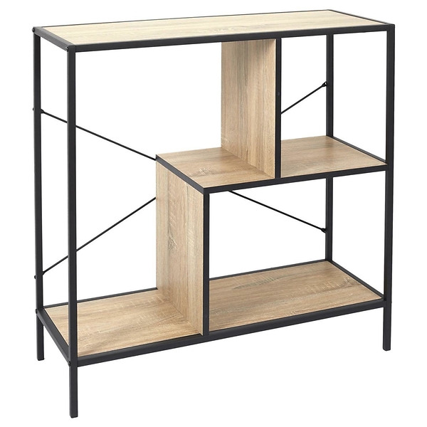 REGAŁ NOWOCZESNY Rack S loftowy Z PŁYTY MDF W OKLEINIE 45381