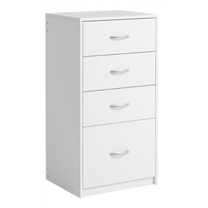 Regał nowoczesny z 4 szufladami loft biała komoda szafka biurowy duży 85cm 922497
