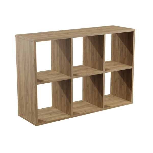 Regał otwarty 2x3 dąb craft złoty 207860