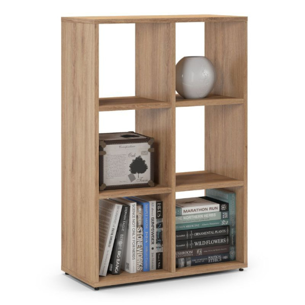 Regał otwarty do pokoju, ETAP, 66x30x100 cm, dąb, mat | TYLETEGOTU 473755