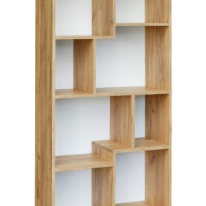 Regał otwarty do salonu 80 cm dąb craft solidny i funkcjonalny 877063
