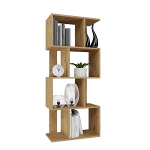 Regał otwarty stojący półki Fiesta 4P – Dąb Artisan 78383 Regał otwarty stojący półki Fiesta 4P – Dąb Artisan 78383