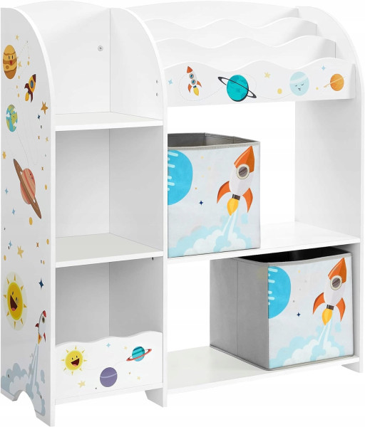 Regał półka do pokoju dziecięcego 93x30x100 organizer 344059