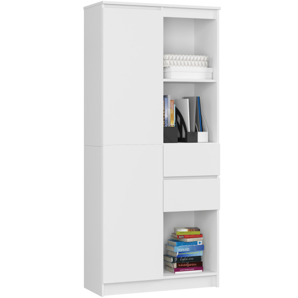 Regał R15 Biały 80x35x180 cm 303239