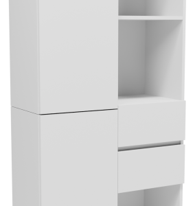 Regał R15801D2SBIA biały stojący biurowy na książki ubrania zdjęcia zabawki 771212 Regał R15801D2SBIA biały stojący biurowy na książki ubrania zdjęcia zabawki 771212
