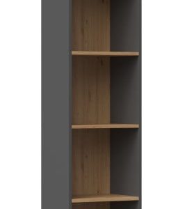 Regał R40 40cm na książki segregatory Antracyt Dąb Artisan 78379 Regał R40 40cm na książki segregatory Antracyt Dąb Artisan 78379