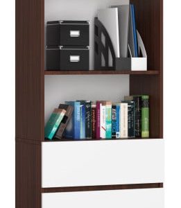 Regał R60 Wenge, Biały 60x35x180 cm 303377 Regał R60 Wenge, Biały 60x35x180 cm 303377