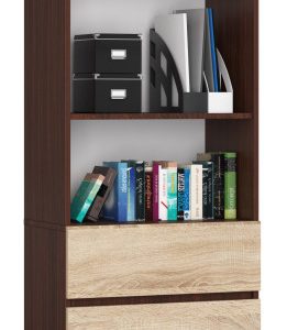 Regał R60 Wenge, Dąb Sonoma 60x35x180 cm 303421 Regał R60 Wenge, Dąb Sonoma 60x35x180 cm 303421