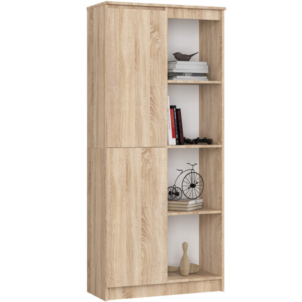 Regał R80 Dąb Sonoma 80x35x180 cm 303245
