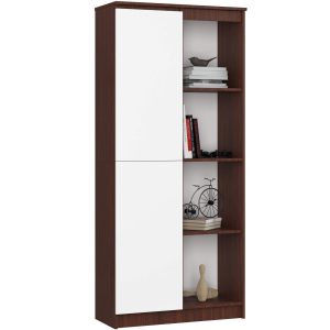 Regał R80 Wenge, Biały 80x35x180 cm 303250 Regał R80 Wenge, Biały 80x35x180 cm 303250