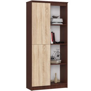 Regał R80 Wenge, Dąb Sonoma 80x35x180 cm 303246 Regał R80 Wenge, Dąb Sonoma 80x35x180 cm 303246