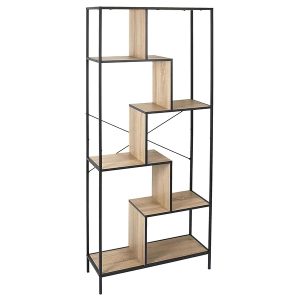 REGAŁ Rack L w stylu loft METALOWY i PŁYTA MDF w okleinie 45380 REGAŁ Rack L w stylu loft METALOWY i PŁYTA MDF w okleinie 45380