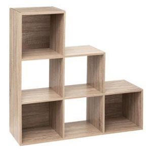 Regał schodkowy Kali 6 półek naturalny 86328 Regał schodkowy Kali 6 półek naturalny 86328