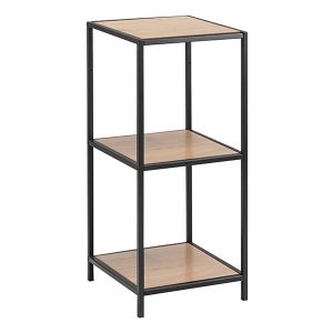 Regał Seaford 35 cm z półkami dąb/czarny 49376 Regał Seaford 35 cm z półkami dąb/czarny 49376