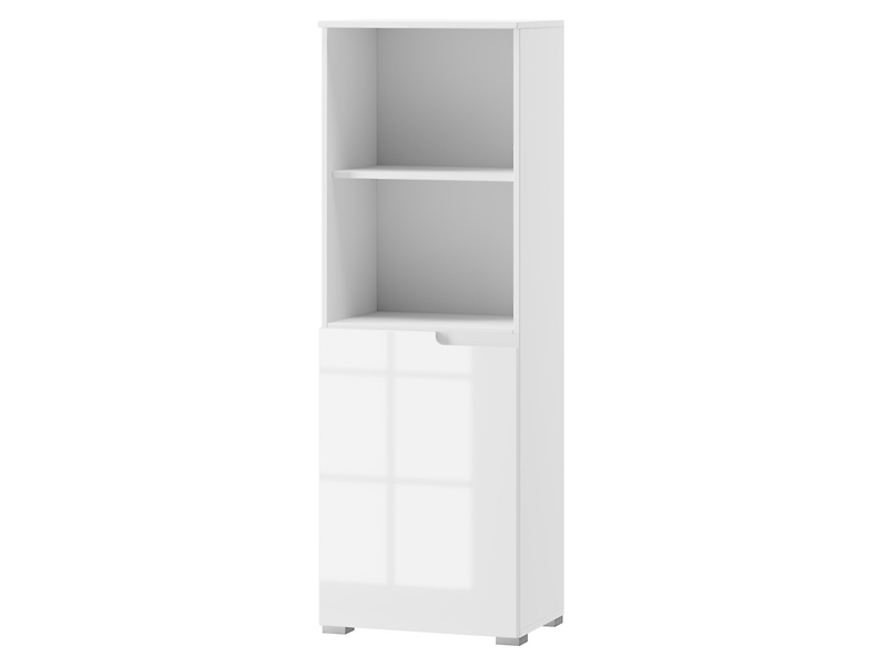 Regał Selene 50 cm z drzwiami i półką biały 985107