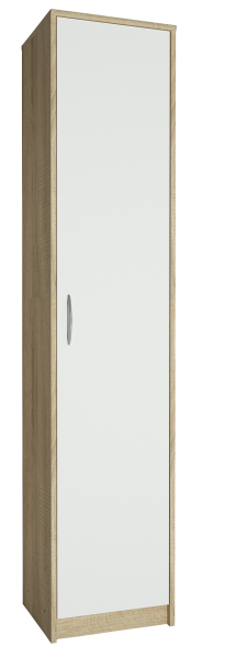 Regał Słupek R008 Dąb Sonoma-Biały 180x39x35 cm Bestseller 570194