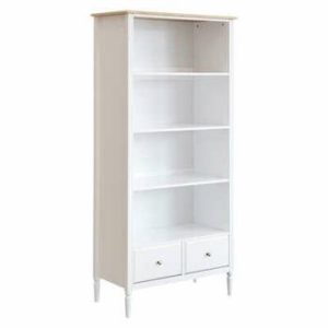 Regał Solen 4 półki, 2 szuflady biały 86317 Regał Solen 4 półki, 2 szuflady biały 86317