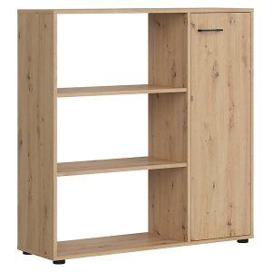 Regał Space Office 120 cm z drzwiami i 3 półkami dąb artisan 43529 Regał Space Office 120 cm z drzwiami i 3 półkami dąb artisan 43529