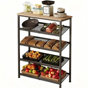 Regał szafka kuchenna jasny brąz industrialny drewno retro półka loft 75 cm 833967 Regał szafka kuchenna jasny brąz industrialny drewno retro półka loft 75 cm 833967