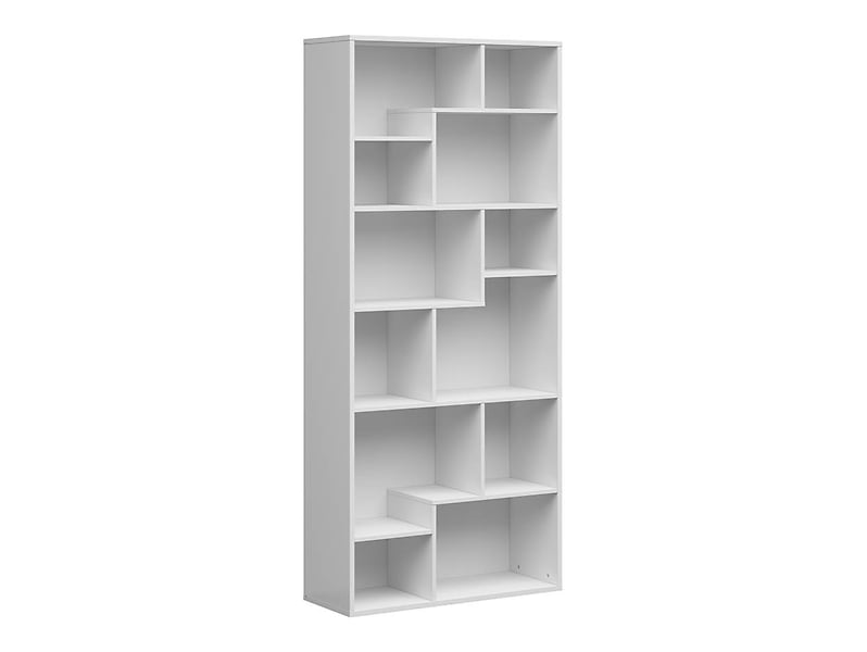 Regał Tetrix 88 cm z 12 półkami biały 40080