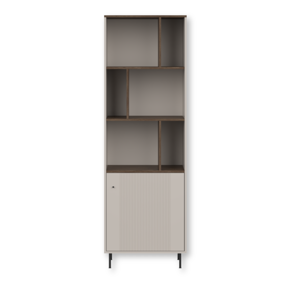Regał TIRAMISU REG1D - Kaszmir/Dąb antyczny | 63,4x194,6x40 cm 1057505