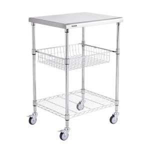 Regał wózek mobilny kuchenny stolik na kółkach blokada kółek 51x61x93 cm 936389 Regał wózek mobilny kuchenny stolik na kółkach blokada kółek 51x61x93 cm 936389