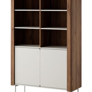 Regał WRAPSO do salonu R 105 – orzech + kaszmir 325530