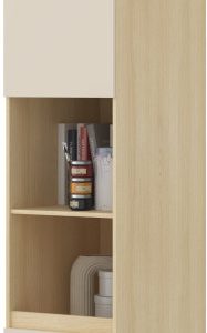 Regał wysoki z 1 drzwiami i szufladami 45 cm TERRA 1070283