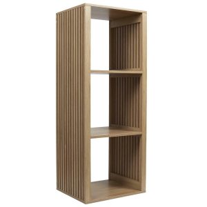 REGAŁ Z 3 PÓŁKAMI Klaus naturalny Z LAMELAMI mdf 395354
