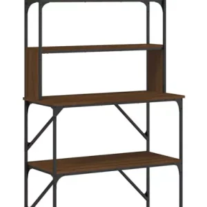 Regał z metalowym stelażem dąb – Zelo 602374 Regał z metalowym stelażem dąb – Zelo 602374