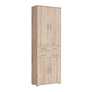 Regał zamknięty Brw Office 79 cm z 4 drzwiami i 2 szufladami dąb sonoma 112 Regał zamknięty Brw Office 79 cm z 4 drzwiami i 2 szufladami dąb sonoma 112