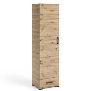 Regał zamknięty na książki 50 cm do salonu FIORA dąb artisan 995291 Regał zamknięty na książki 50 cm do salonu FIORA dąb artisan 995291