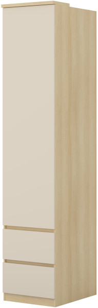 Regał zamknięty na książki z szufladami 45 cm TERRA 1070280
