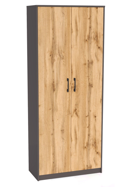 Regał Zamknięty R004 Grafit-Wotan 180x74x35 cm Bestseller 570184
